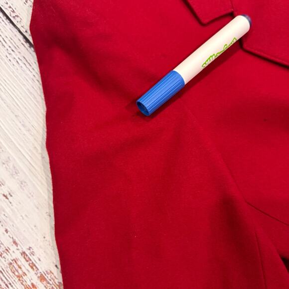 Pendleton Red Virgin Wool Blazer 12 Tall Lined Classic Preppy Jacket - Picture 6 of 10